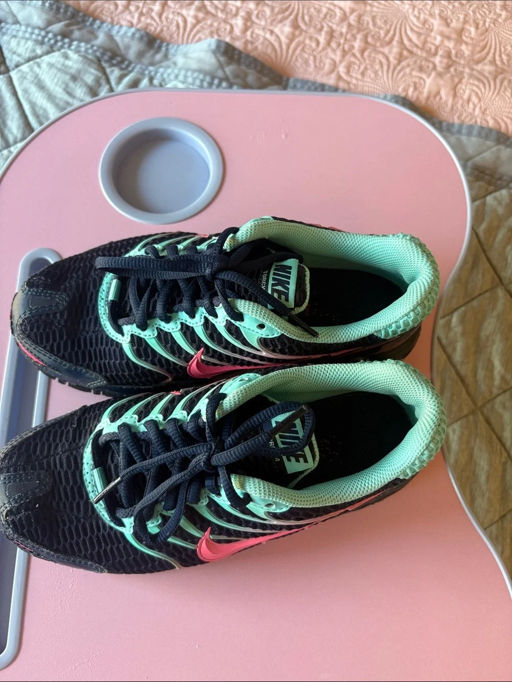 Nike Women’s Athletic Shoes - navy blue with Pink & Mint